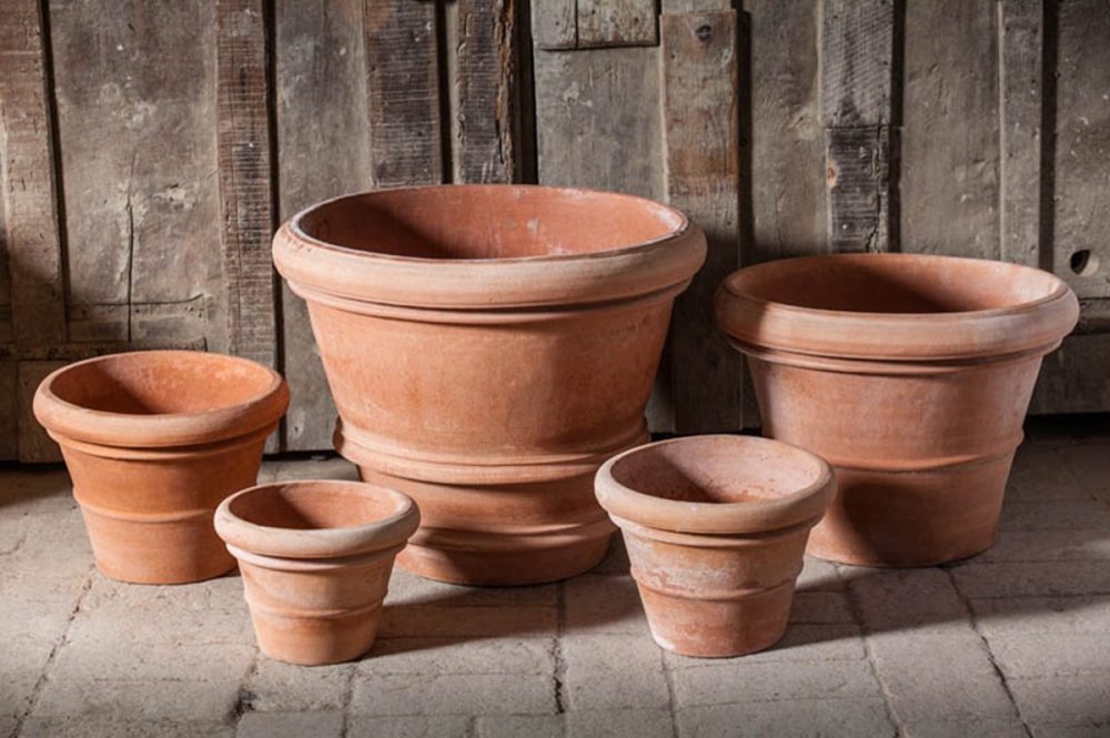 klassische mediterrane Terracotta Terrakotta Pflanzgefäße Gefäße Garten Wohnen Münster Outdoor