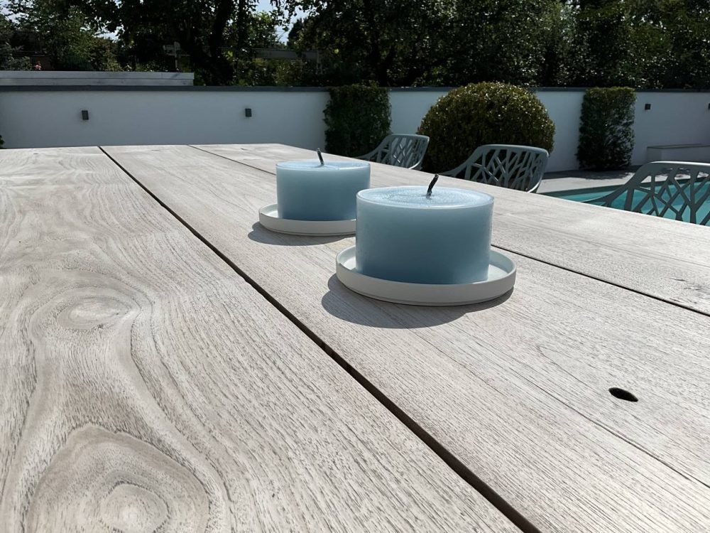 Solid wood table Massivholztisch Garten & Wohnen Stammware