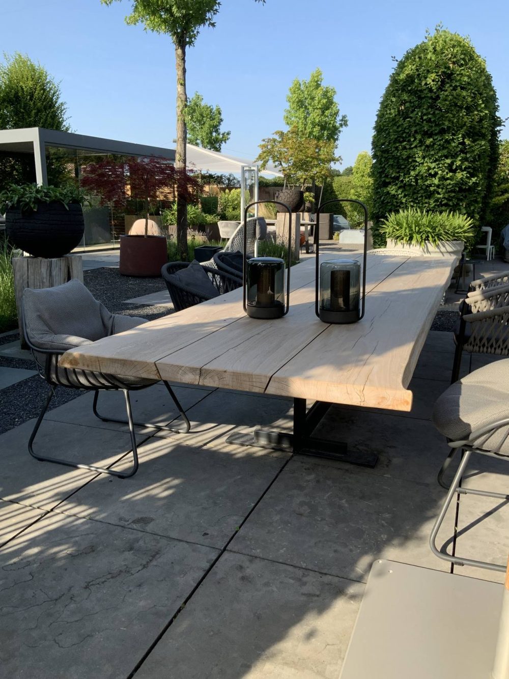 Solid wood table Massivholztisch Garten & Wohnen Stammware
