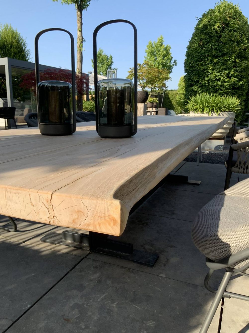 Solid wood table Massivholztisch Garten & Wohnen Stammware