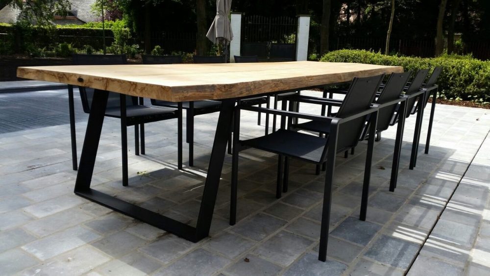 Massivholztisch Garten & Wohnen Stammware solid wood table