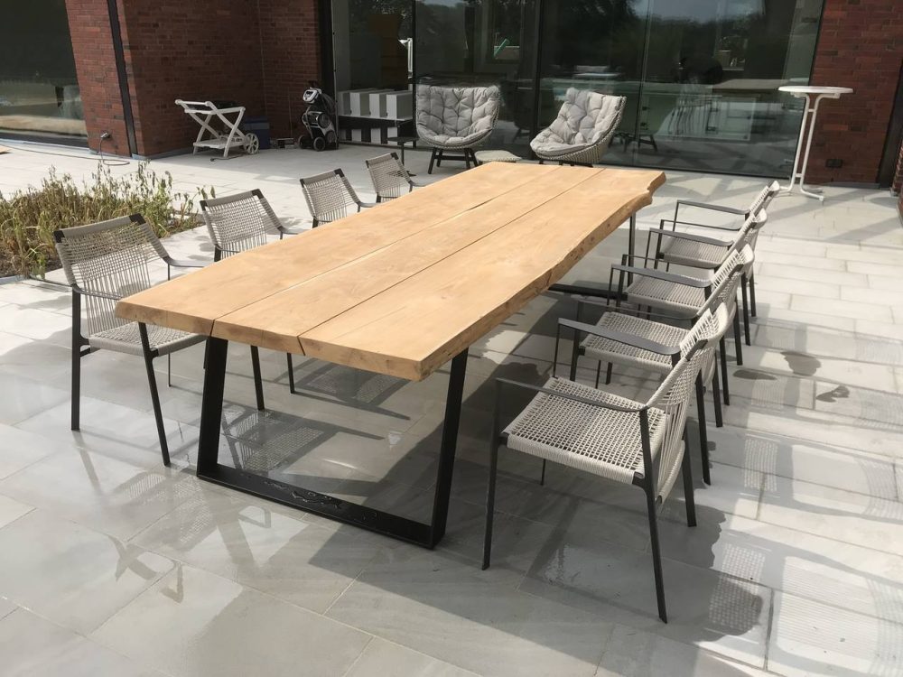 Massivholztisch Garten & Wohnen Stammware