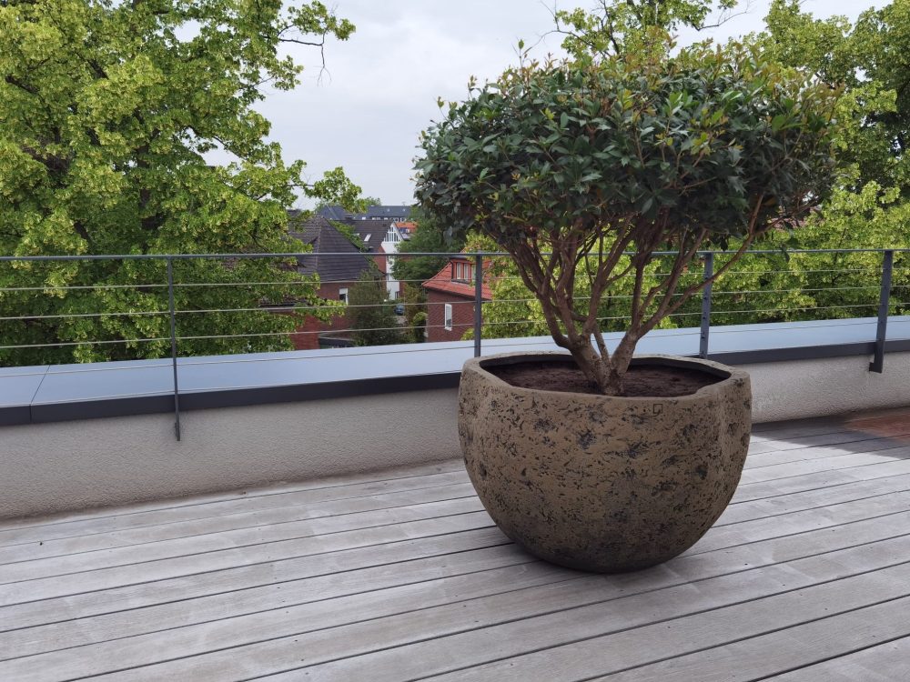 Atelier Vierkant Garten & Wohnen Münster Outdoor Pflanzgefäß terracotta impruneta keramik